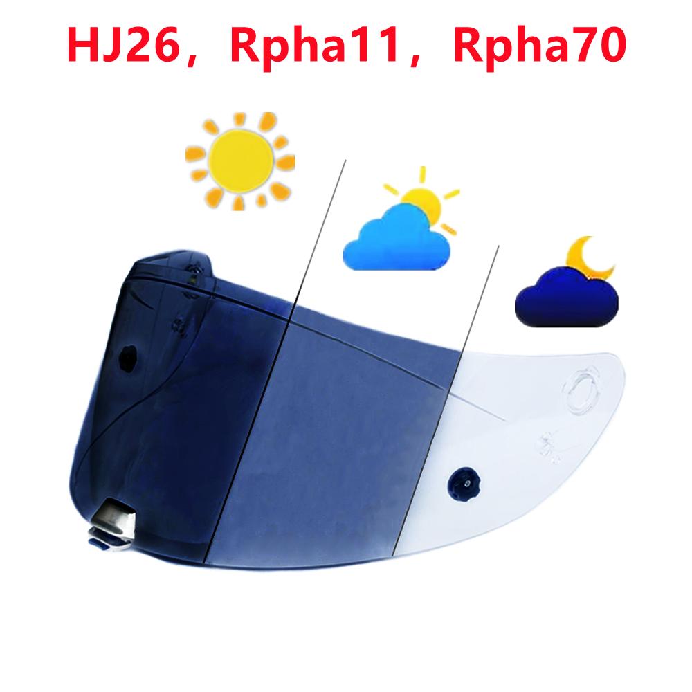 Photochromic Shield Replacement for HJC RPHA70 RPHA11 HJ-26 ST Full Face Helmet Visor Uv-cut Viseira Capacete Helmet Parts
