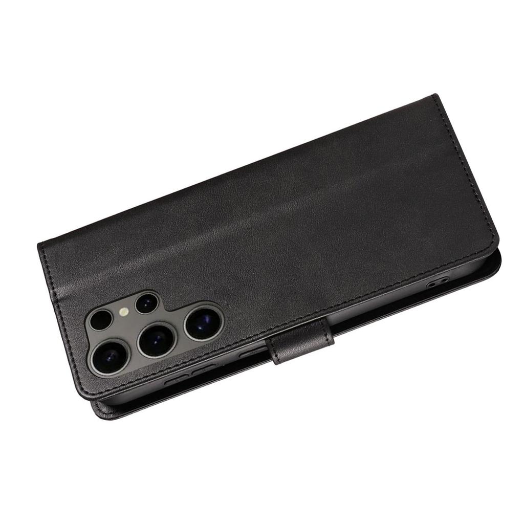 Case Wallet Fit for Samsung S25 Ultra Smartphone Flip Cover with Card Holder Kickstand Imitation Leather