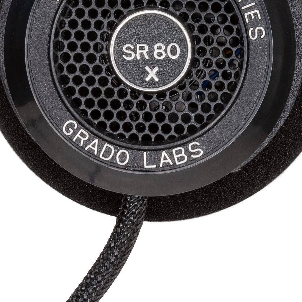 GRADO SR80x Prestige Series Open-Back Wired Headphones – Enhanced X Drivers, Lightweight Design, Assembled in Brooklyn, NY, USA