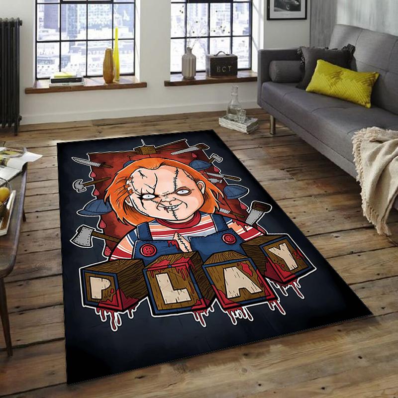 1pc Chucky2 Design Area Rug - Non-Slip, Soft & Cozy Floor Mat for Living Room, Bedroom, Office - Indoor/Outdoor Decorative Carpet