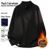 MARK FAIRWHALE Men's Heavyweight Fleece Half-Zip Sweatshirt