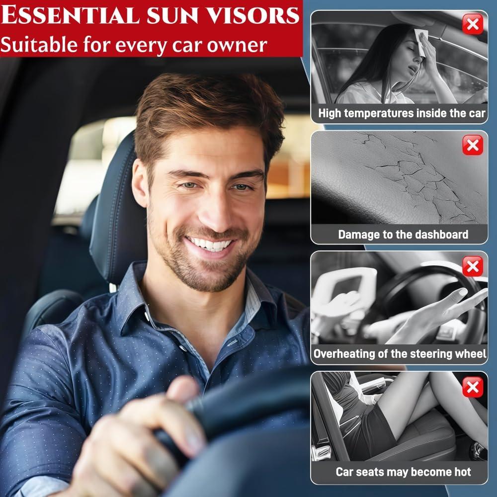 Folding Car Window Sunshade Cover Sun Shade Windshield Visor Protector Windscreen Auto UV Protection Curtain Styling AccessoriesWindshield Sunshades