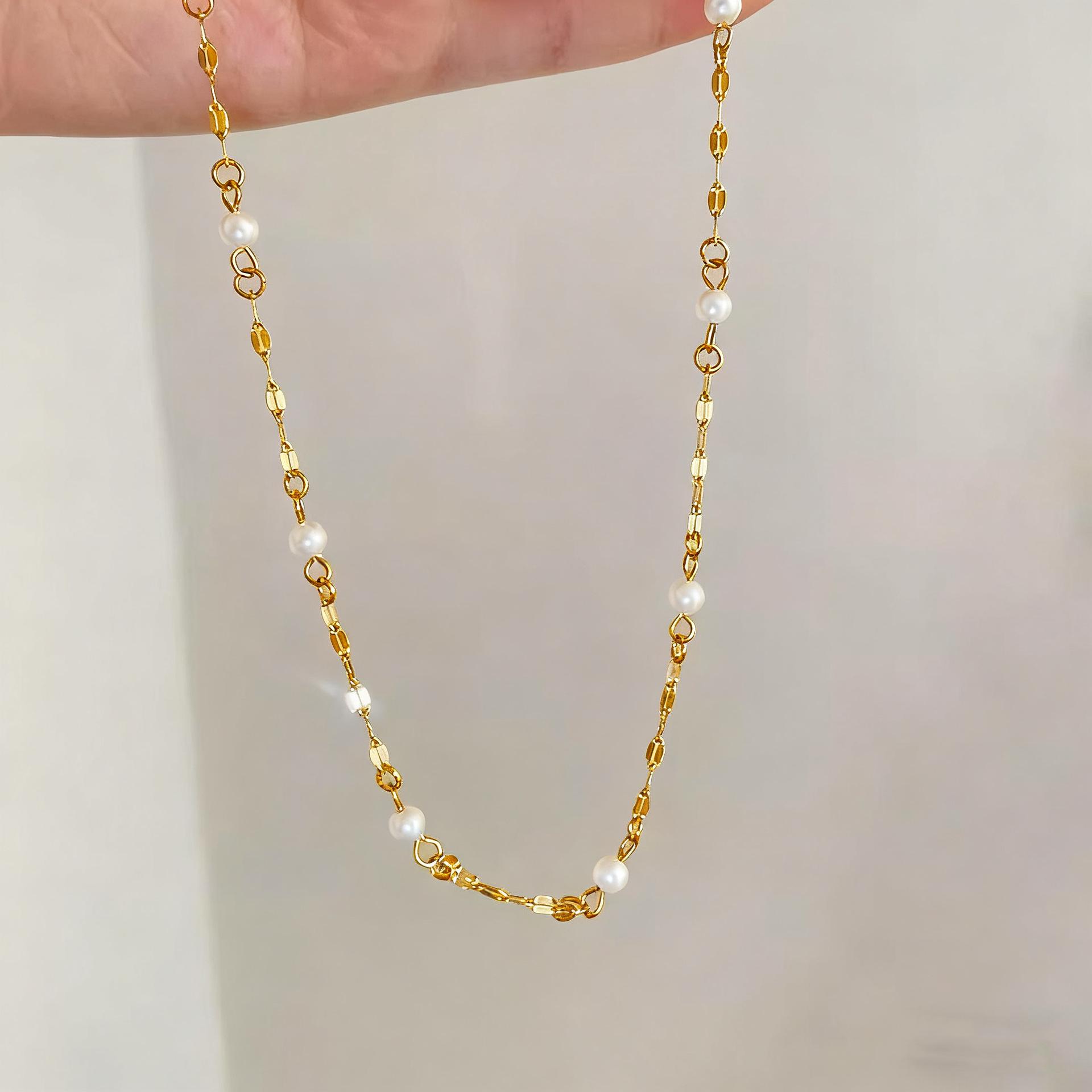 Корейское минималистичное жемчужное ожерелье со звездой для женщин - Шикарный дизайн с характером