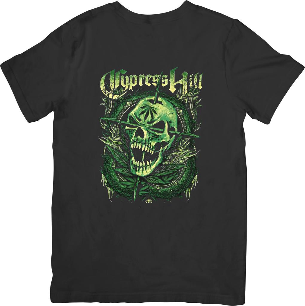 Cypress Hill 6Heavy Metal Music Fit for Men & Women Quality Cotton T-Shirt Black