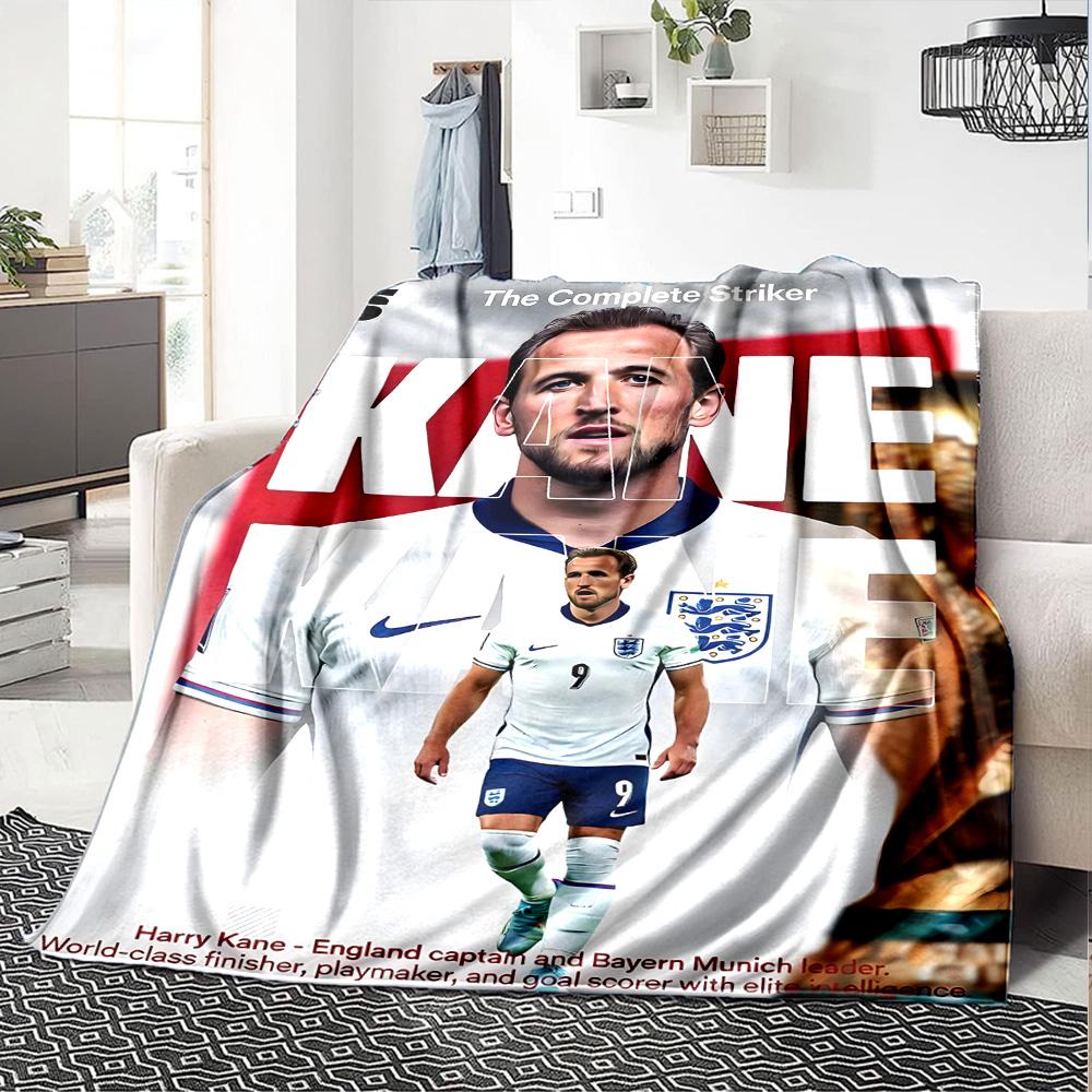 1pc Harry Kane3 Blanket, Gift, for Men and Women, Soft Blanket, Good for Sofa Bed Couch Travel, Lightweight Flannel Blanket