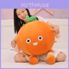 Kreatives Plüsch-Orangen-Fruchtspielzeug, weiches und kuscheliges Orangenkissen als Geburtstagsgeschenk
