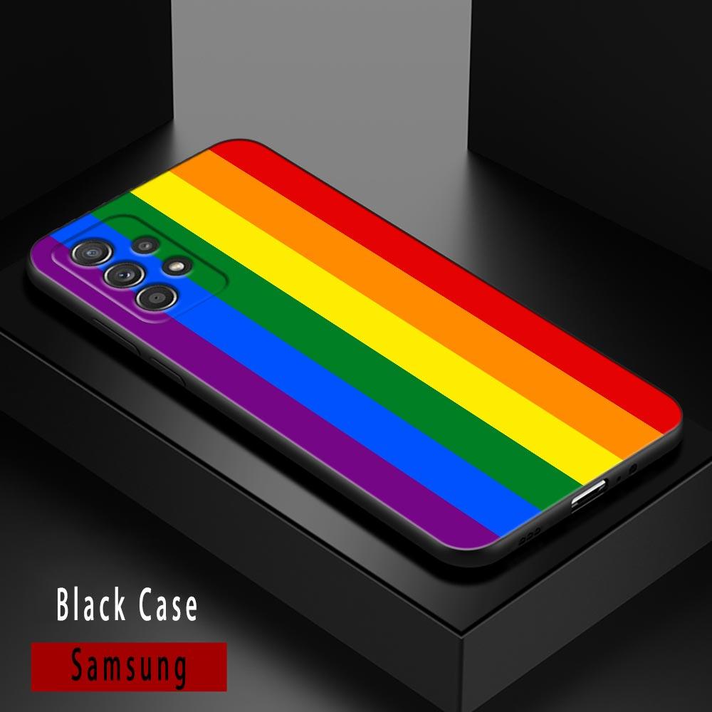 Gay Pride Flag Lesbians LGBT Rainbow Cases For Samsung Galaxy A52 Funda A54 A13 A52s A53 A72 A73 A33 A23 A32 A51 A71 Soft Covers
