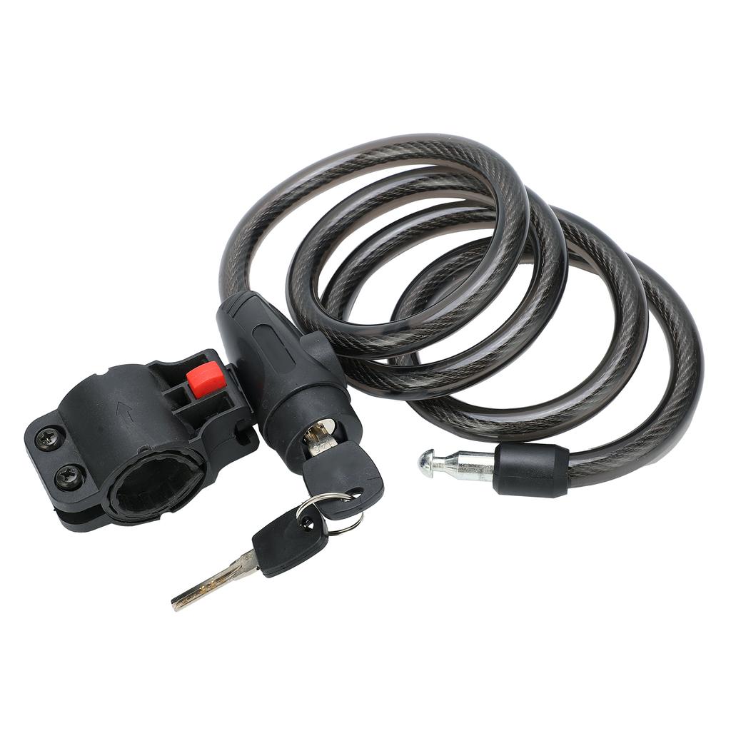 Fahrrad Diebstahlsicherung Spiralstahlkabel Kombinations-Sicherheitsschloss Radfahren Schutzschloss