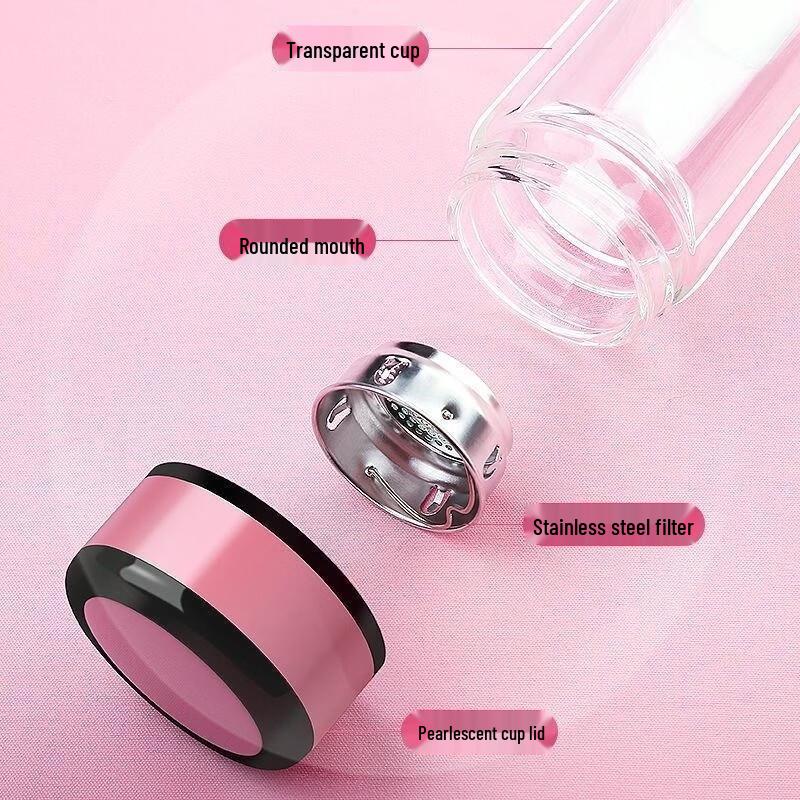 Shangqi Thickened Double-Layer Glass Tea Cup