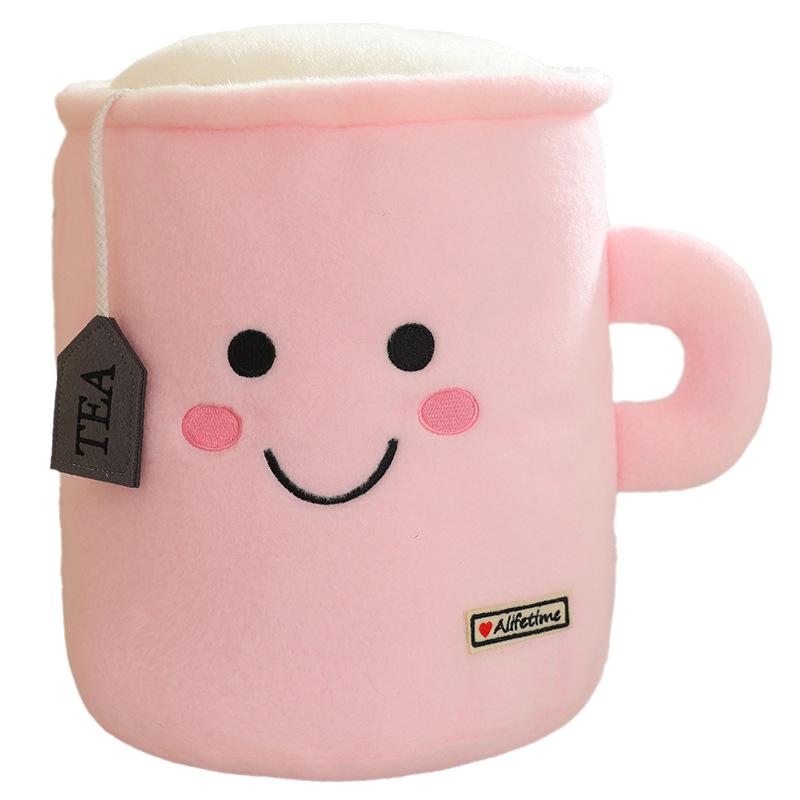 

Pillow Plush Teacup Stuffed Toy Cushion For Girls Kids Gift Soft Pp Fill Cotton рожевий