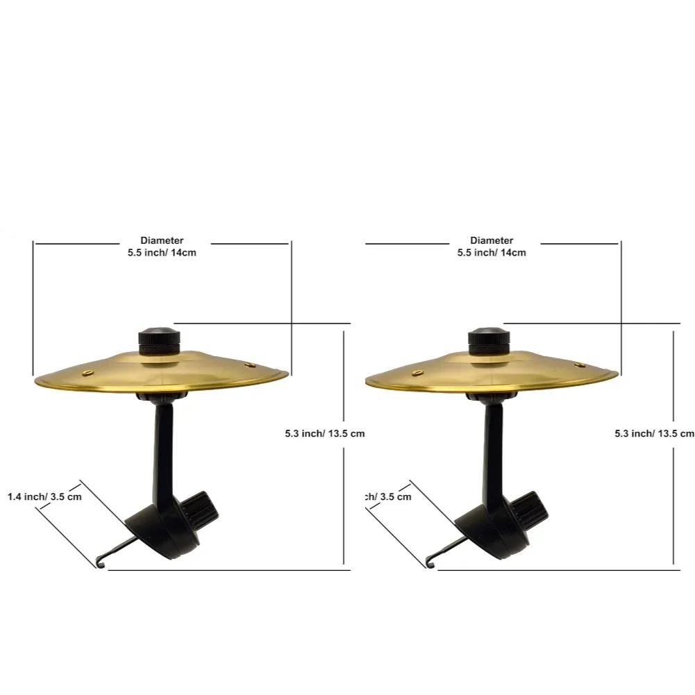 1/2PC Car Crash Cymbal Air Vent Mini Drum Car Drum Cymbal Air Vent Car Hand-shooting Cymbals Musical Instrument For Car Interior