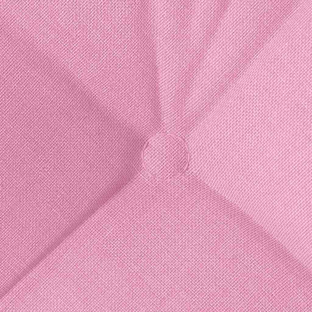 Seat Cushions 4 Pcs Pink 40 X 40 X 12 Cm Fabric