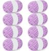 Chenille Thick Yarn, for Hand-knitted Blankets, 8 Oz/pack (8 Packs)