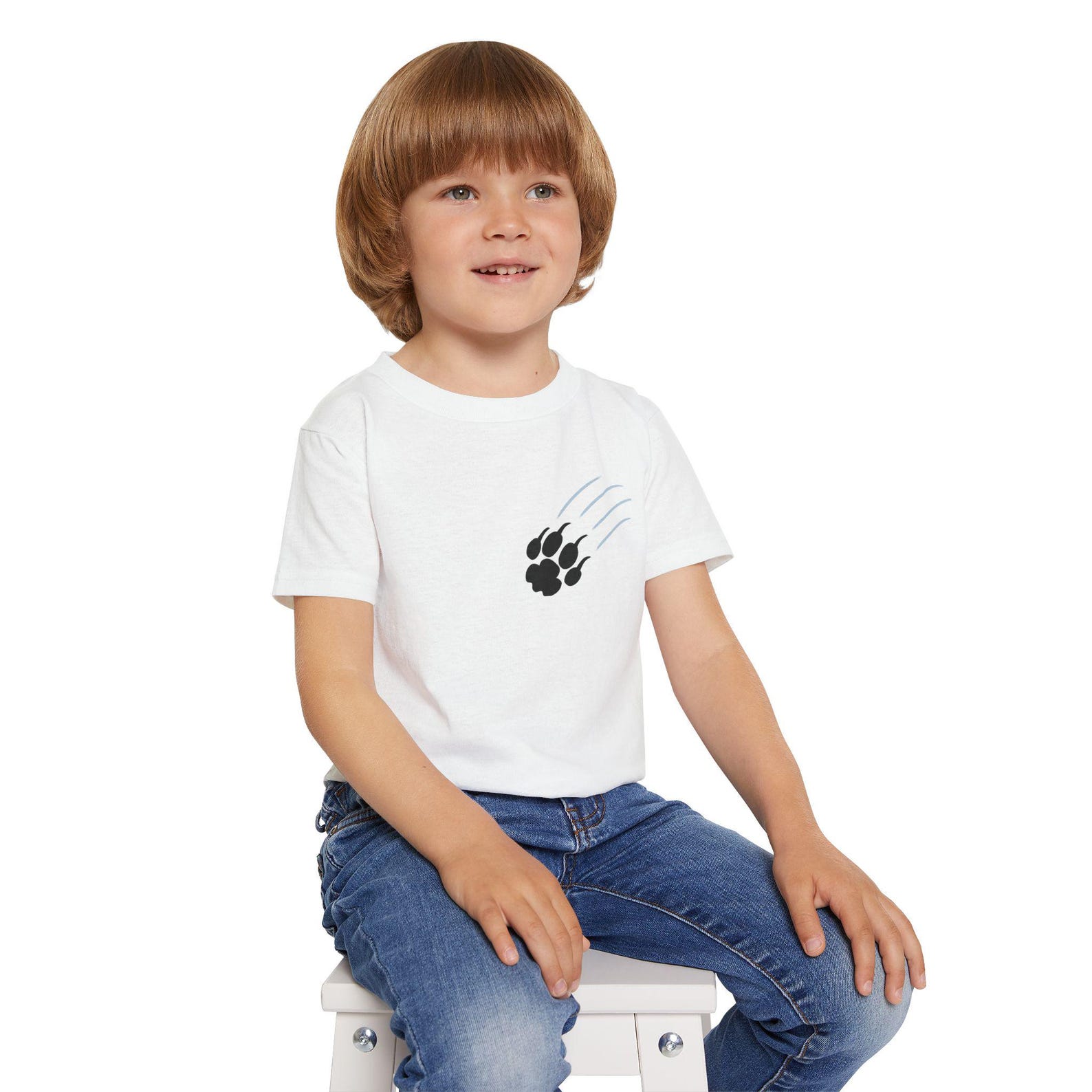 Black Panther Graphic Unisex T-shirt | Paw Claw Print 130