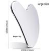 Large Heart-Shaped Stainless Steel Gua Sha Board for Facial Firming and Lifting Massage