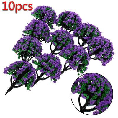 Artificial Model Trees Train Railroads Forest Supplies Plastic Decoration