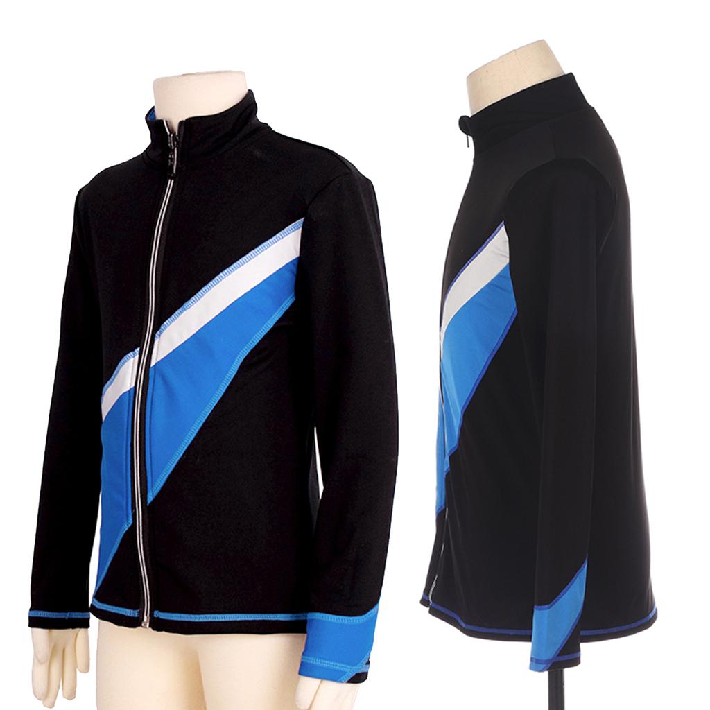 Figure Skating Fleece Jacket Gym Dance Coat Outfit Training Competition - XXS