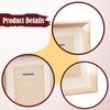 Double Medals Display Case Box Gifts Tabletop Decor Collectible Photo Frame Wood for Patches Runners
