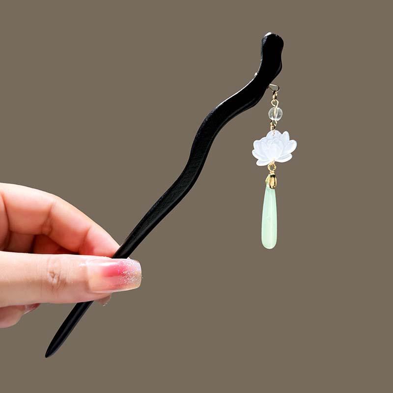 

Ретро китайский стиль вилки для волос деревянные/ацетатные палочки для волос цветочные заколки для волос подвеска головные украшения цветочный пучок для волос ювелирные изделия