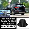 Para Hyundai Santa Fe IX45 2013-2018 Pegatinas Pilar B C Negro Piano, Fácil PC Alto Moldura Ventana Antirayaduras Piezas Exteriores