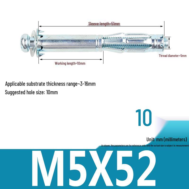 Plastic Petal Nut Expansion Screw for Hollow Sheet Metal - Fixed Lantern Rivet Expansion Bolt