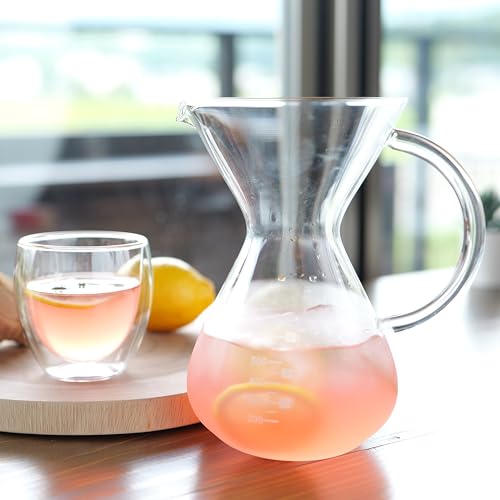PYREX Coffee Server, 600ml, with Stainless Steel Filter, CP-8537, Clear
