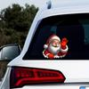 1PC Santa Waving Stickers, 3D Self Adhesive Decorative Stickers for Christmas PVC Car and Window Vinyl