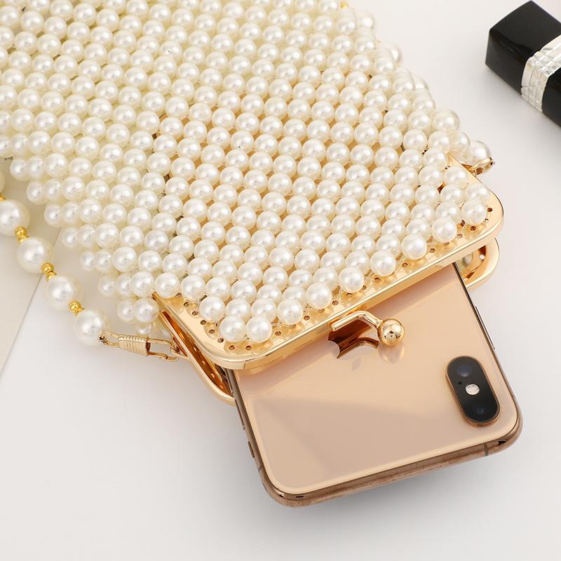 New Pearl Tassel Dinner European and American Style Fashion Temperament Shoulder Cross Women's Dress Eveningbag