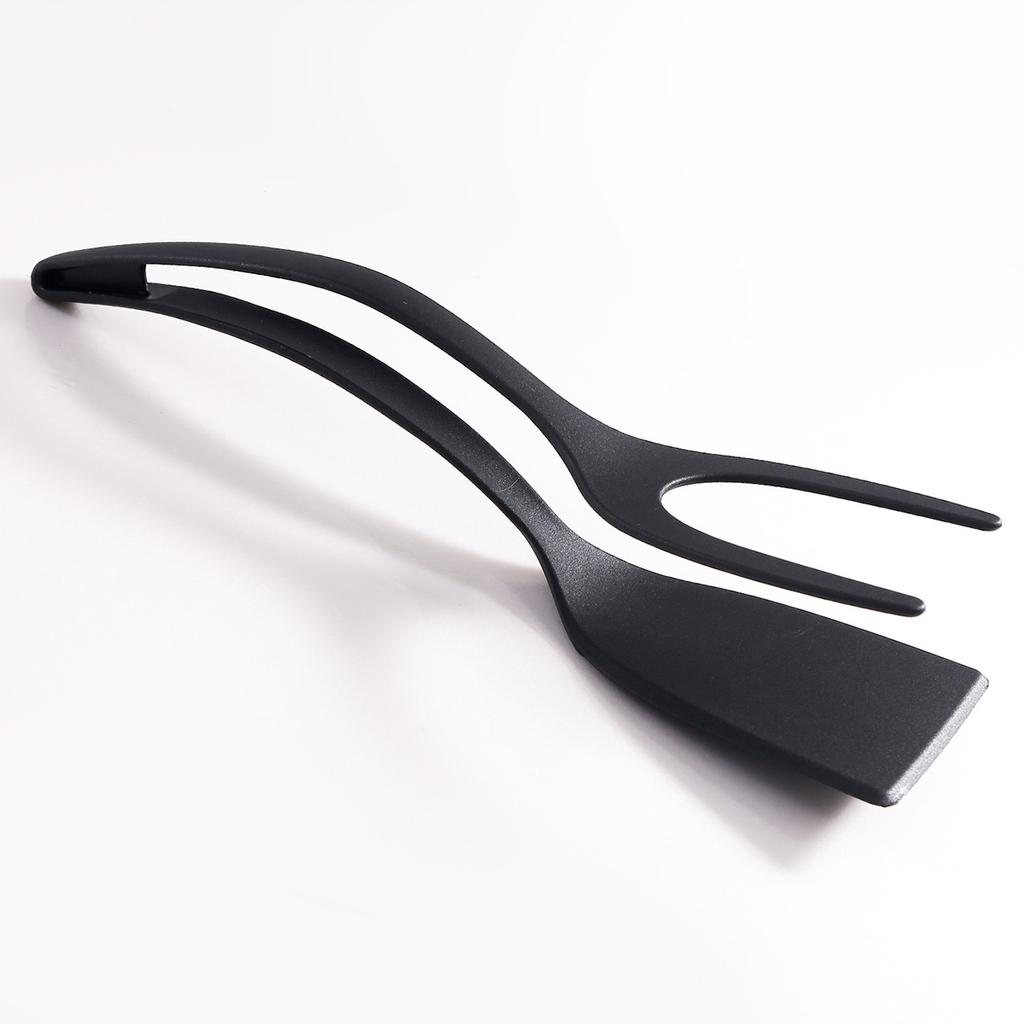 1Pc 2 In 1 Nylon Grip Flip Tongs Egg Spatula Tongs Steak Spatula Tongs Clamp Pancake Fried Turners Kitchen Accessories