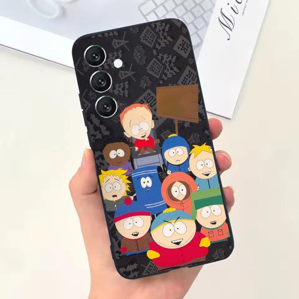 

Cartoon Funny S-South-P-Park Phone Case For Samsung Galaxy A13,A21s,A22,A31,A32,A52,A53,A71,A80,Soft Black Shell Samsung a135g