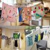 Portable Drying Rack Clothing Camper Clothesline with 12 Clothespins Windproof Clothes Hanger Indoor Outdoor Laundry Drying Line