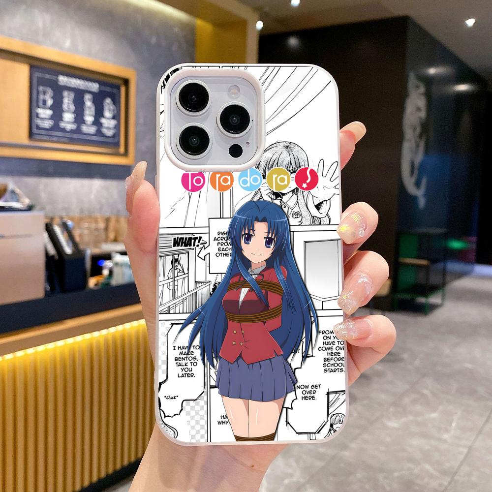 Toradora Kawashima Phone Case for iPhone 17 16 15 14 13 12 11 Air Pro Max Plus Jelly Double Layer White Cover
