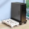 Supporto regolabile per CPU mobile, supporto per torre per computer ventilato, supporto per torre per PC con 4 ruote girevoli, adatto alla maggior parte dei PC sotto il supporto della scrivania