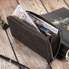 Vintage Crazy Horse Leather Wallet Men's RFID Business Long Premium Handbag Leather Wallet Men's Wallet