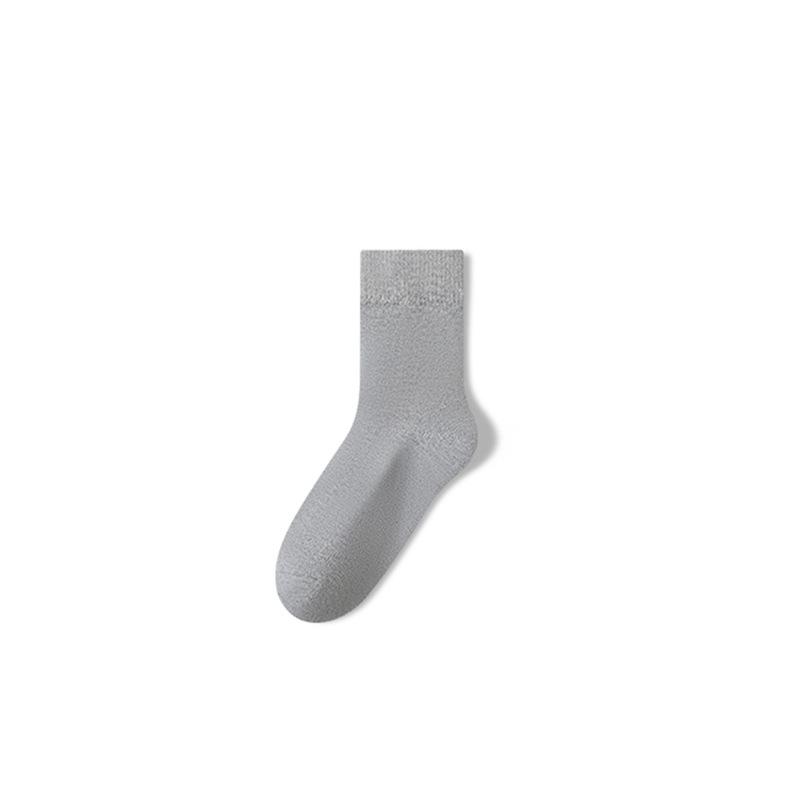 Wool Socks for Men In Autumn and Winter, Thickened and Fleece Loop Mid-calf Socks for Men, Warm Socks, Super Thick Fleece Socks
