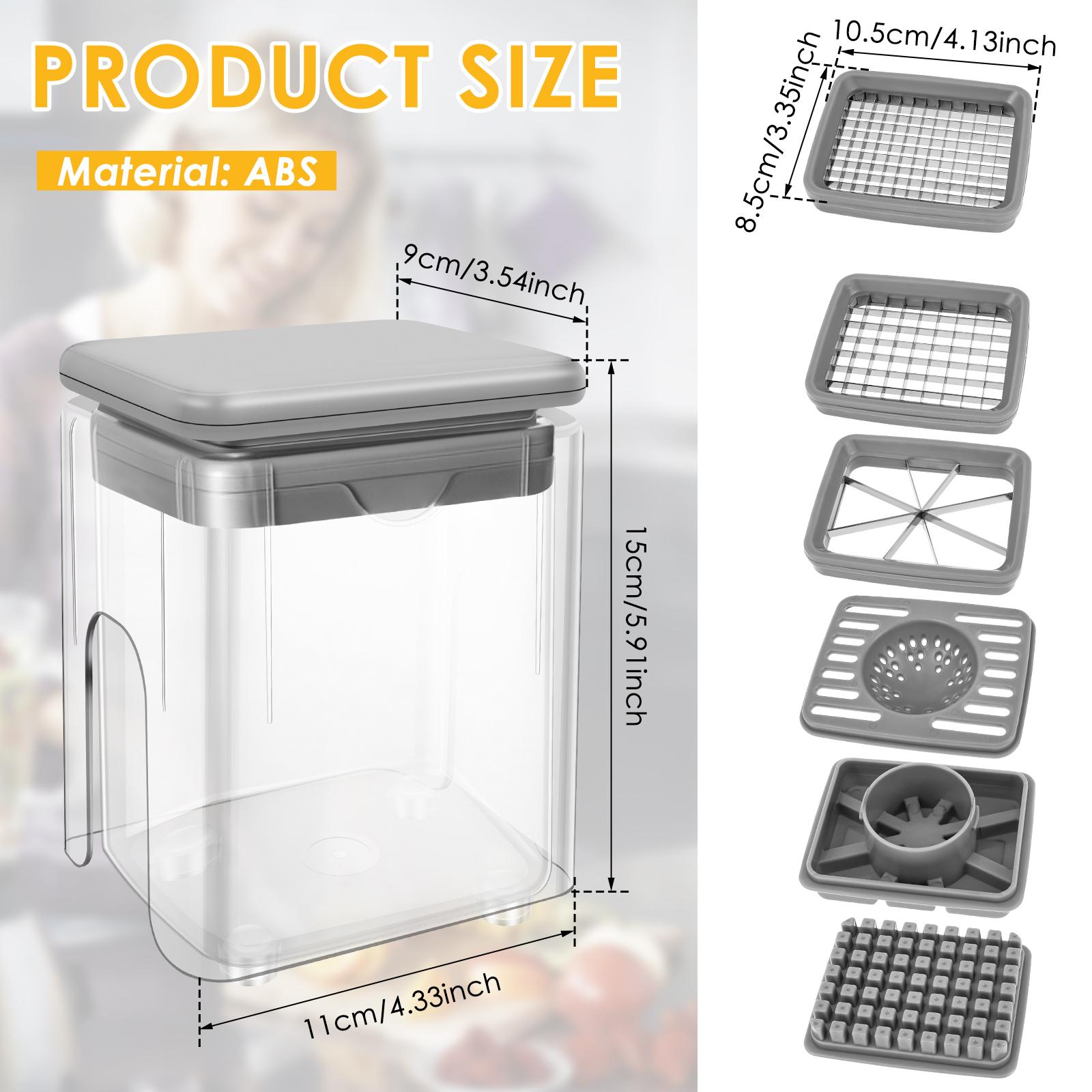 

Professional French Fry Cutter Ergonomic Fast Cutting Fruit Vegetable Dicer Chopper for Home Restaurant Kitchen