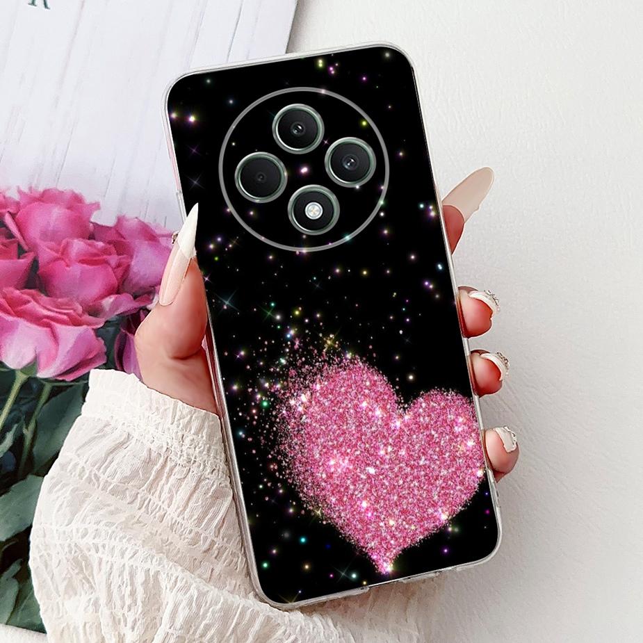 For Oppo Reno 12F 5G Case Reno12 FS CPH2637 Colorful Flowers Painted Cover Soft Silicone Case For Oppo Reno12 F 4G Reno12F Shell