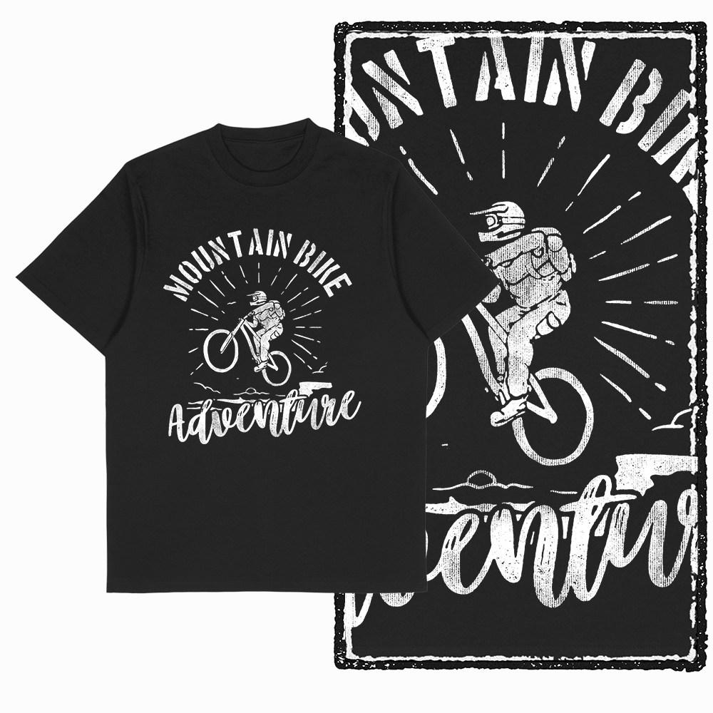 Vintage Graphic tshirt Mountain Biking TShirt Unisexs Trail Rider OffRoad Bike Graphic Cotton Short Sleeve Tee Shirt G73 S