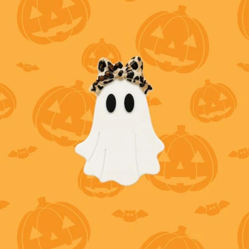 Halloween Ghost Shaped Can Holder 3D Printed Beverage Beer Soda Can Stand Spooky Drink Caddy for Party Decor Fun Desk Ornament