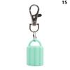 High Quality Practical Silicone Keychain Cap Portable Durable Holder Keychain Compatible For Lip Balm Lipstick Storage Cap