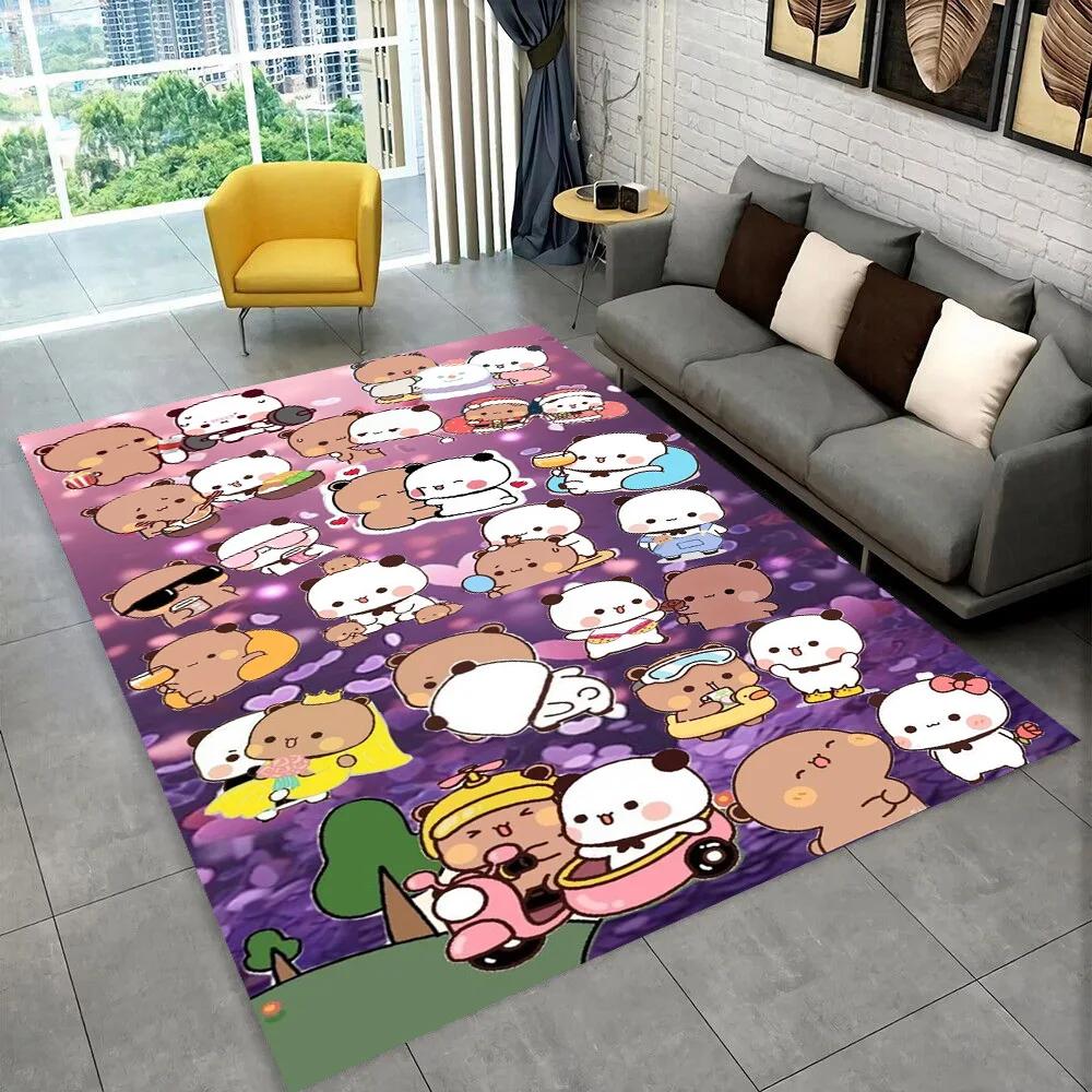 27 Style New Bubu Dudu Love Cartoon Bear Carpet Rug for Living Room Bedroom Home Sofa Decoration,kids Play Non-slip Floor Mat