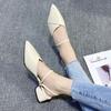 Thick Heel Cool Slippers Women's Summer New Bag Head Half Slippers Wear High Heels Women's Shoes Inside and Outside