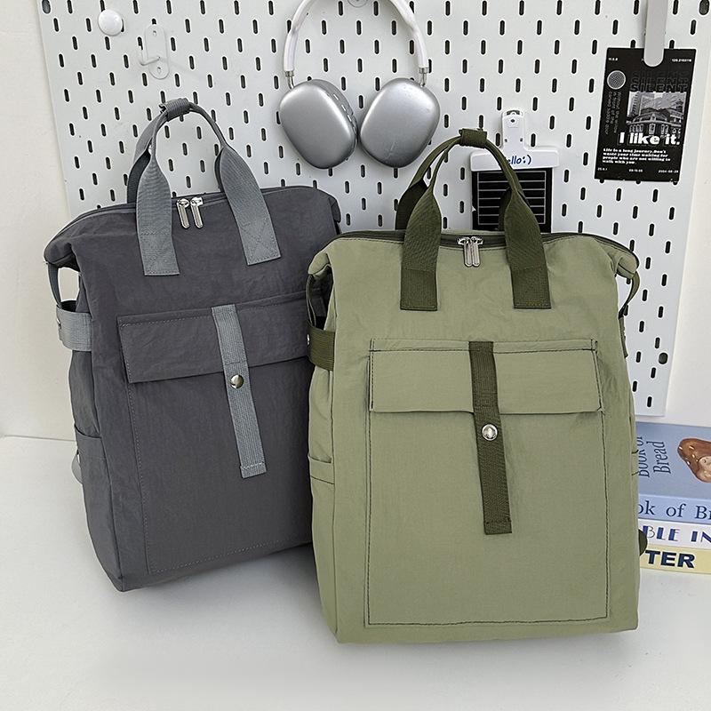 Schoolbag Backpack Women's Waterproof Splash Large Capacity High Value Outdoor Travel Breathable Lightweight Backpack Men's Baigou Bag