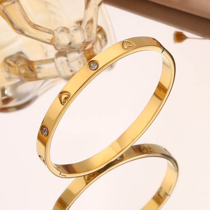 Anti-Tarnish Roman Numeral Crystal Bangle - Available Individually or As a Pair