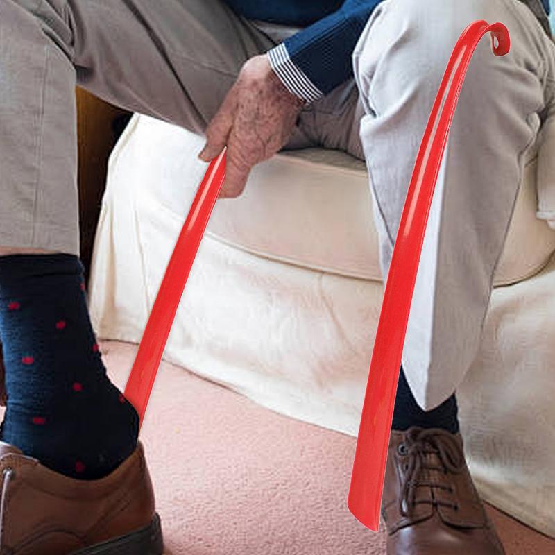 16.7in ABS Extra Long Shoehorn Hotel Household Shoe Wearer Shoes Lifter Lifter Lazy Wear Helper for Men Women Kids Shoe Horn