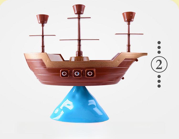 Penguin Pirate Ship Balance Game - Parent-Child Interactive Toy