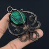 Green Flash Labradorite Pendant, Handmade Gemstone Pendant, 999 Copper Wire Wrapped Pendant Antique Jewelry, For Engagement Gift