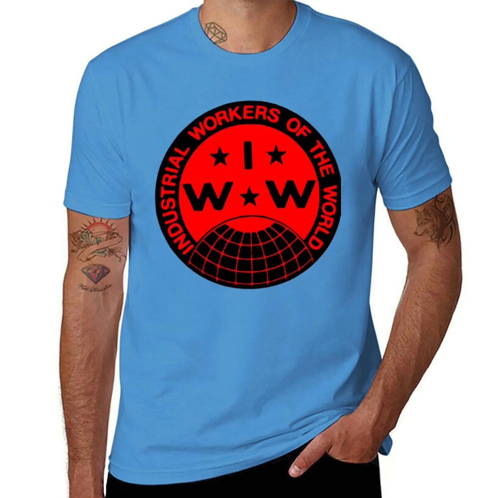 Industrial Workers of the World IWW Logo TShirt anime tshirt graphics animal prinfor boys mens vintage t shirts S
