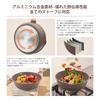 RANXINGST Frying Pan 28cm with Silicone Deep Fire Ceramic Coating Removable Easy To PFOA PFOS Brown Lid, Stir-Fry Pot, IH/Gas Compatible, Non-Stick &