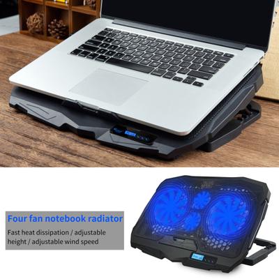 USB Portlu Dizüstü Bilgisayar Soğutucu Ped 6 Rüzgar Hızı Hızlı Isı Dağılımı Evrensel Ayarlanabilir Yükseklik Dizüstü Bilgisayar Soğutma Standı